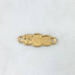 Herraje Placa Nube 0.35gr / 2.2cm / Cruz Bizantina Punteado Oro Amarillo