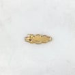 Herraje Placa Nube 0.5gr / 2.2cm / Oso Oro Amarillo