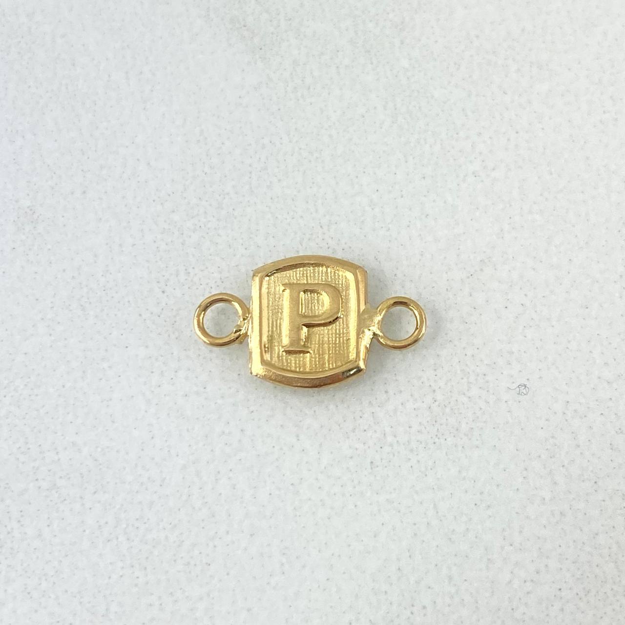 Herraje Letra P 0.25 g / 1.2 cm Oro Amarillo 18K