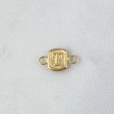 Herraje Letra T 0.3gr / 1.3cm / Marco Cuadrado Oro Amarillo