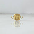 Herraje Letra T 0.3gr / 1.3cm / Marco Cuadrado Oro Amarillo