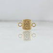 Herraje Letra H 0.3gr / 1.3cm / Marco Cuadrado Oro Amarillo