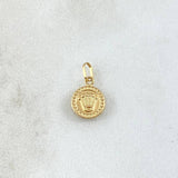 Dije Corona RX Tambor 0.3gr / 1.4cm / Liso Oro Amarillo 18K ©