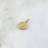 Dije Corona RX Tambor 0.3gr / 1.4cm / Liso Oro Amarillo 18K ©