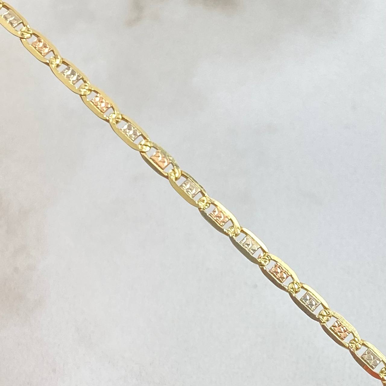 Cadena Plana 6.55gr / 60cm / Tres Oros +3 18K *