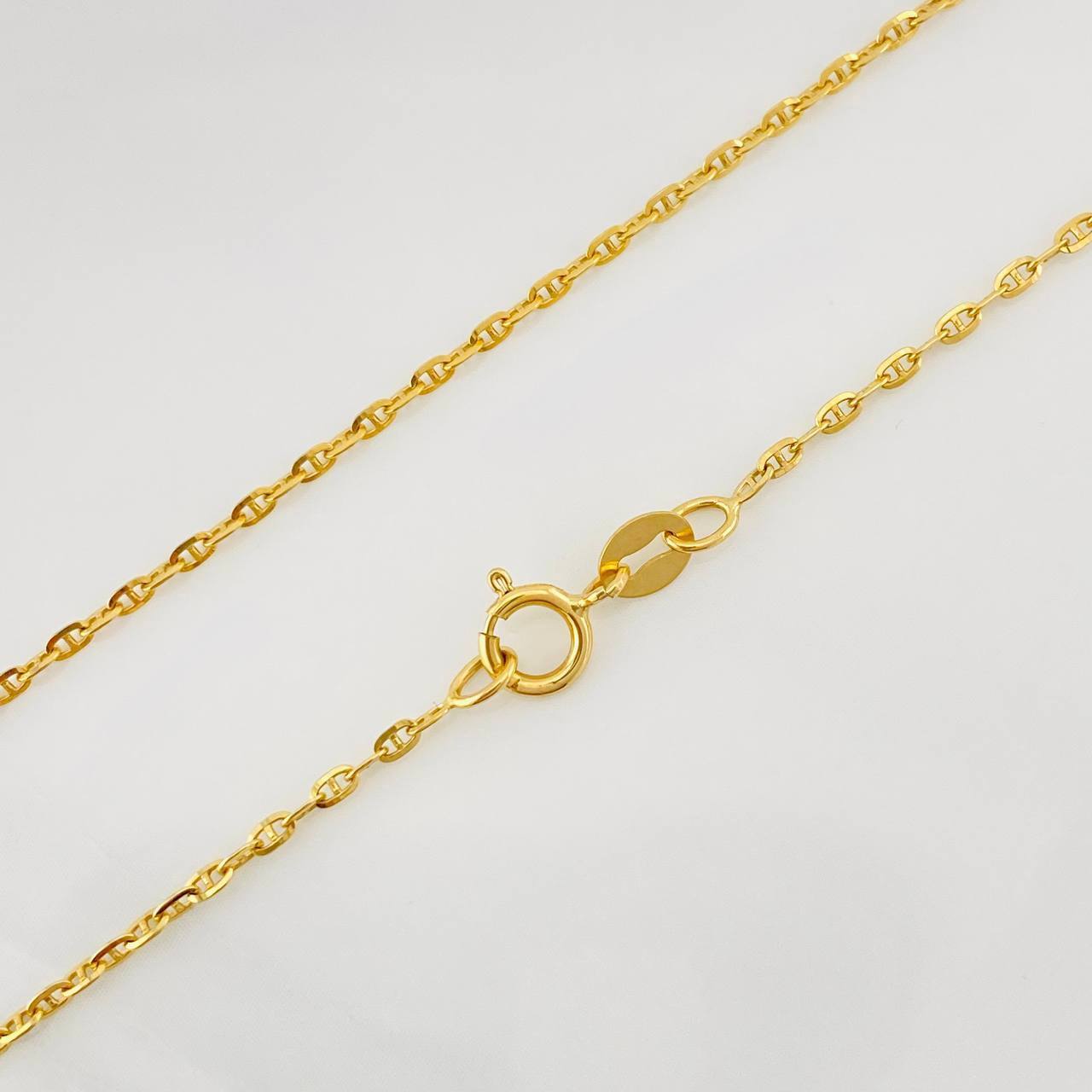 Cadena Marinera 2.35g / 50cm / 1.54mm Oro Amarillo 18K