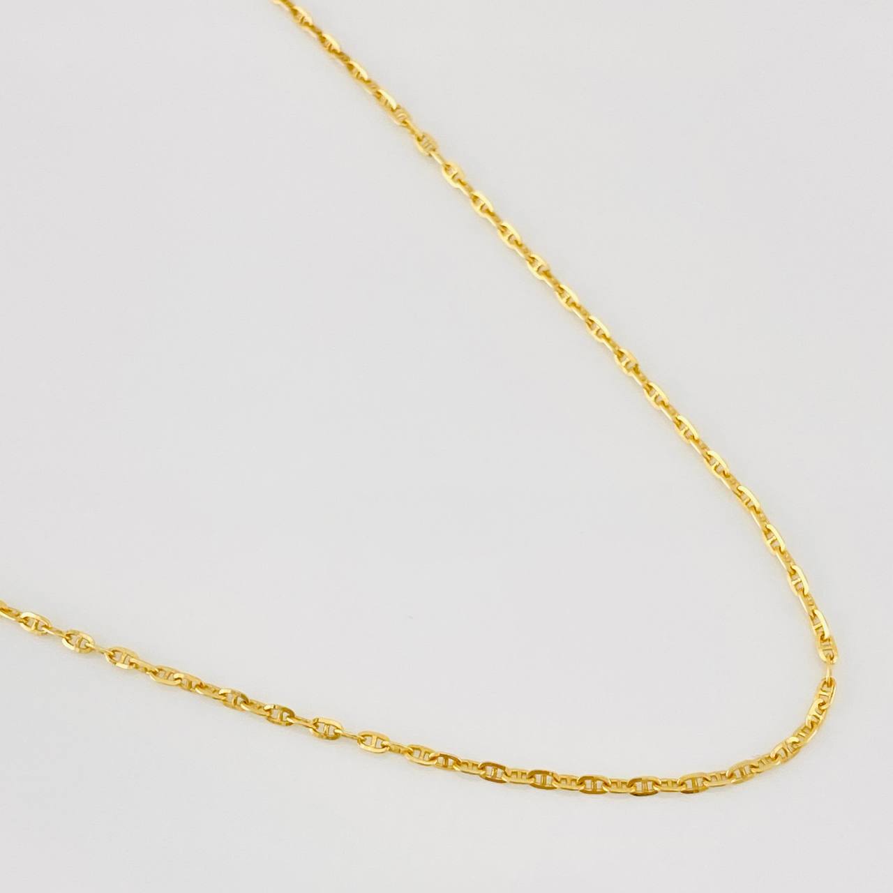 Cadena Marinera 2.35g / 50cm / 1.54mm Oro Amarillo 18K