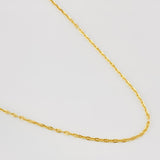 Cadena Marinera 2.35g / 50cm / 1.54mm Oro Amarillo 18K