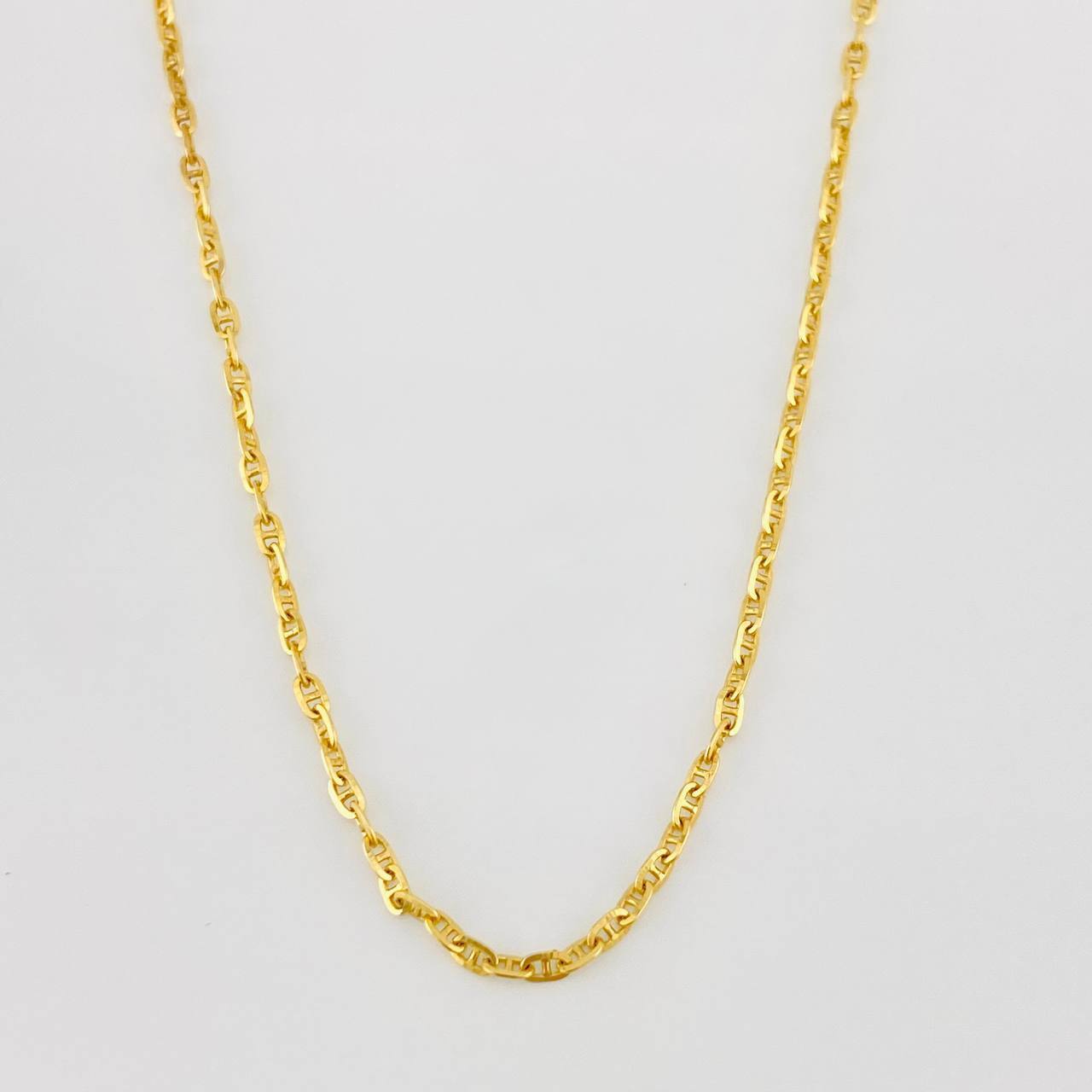 Cadena Marinera 2.35g / 50cm / 1.54mm Oro Amarillo 18K
