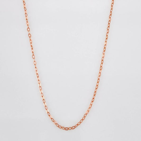 Cadena Aro Seguido 1g / 50cm / 1.25mm Oro Rosa 18K