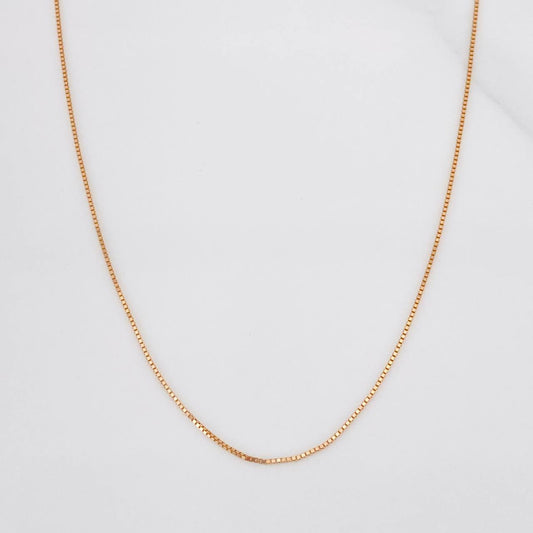 Cadena Veneciana 1.15g / 45cm / 0.57mm Oro Rosa 18K