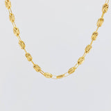 Cadena Rustica Tornillo 8.25g / 50cm / 3.6mm Oro Amarillo 18K