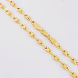 Cadena Rustica Tornillo 8.25g / 50cm / 3.6mm Oro Amarillo 18K