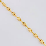 Cadena Rustica Tornillo 8.25g / 50cm / 3.6mm Oro Amarillo 18K