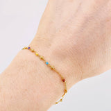 Pulso Modulable Denario Virgen Milagrosa 2g / 17.9cm - 16cm / 2.6mm Oro Amarillo 18K