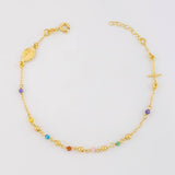 Pulso Modulable Denario Virgen Milagrosa 2g / 17.9cm - 16cm / 2.6mm Oro Amarillo 18K