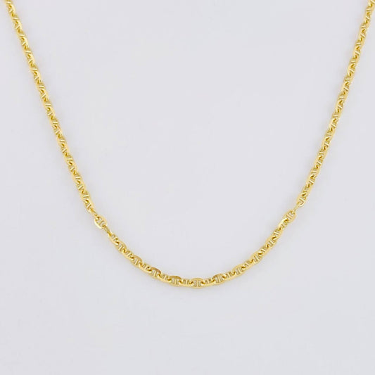 Cadena Marinera 3g / 61cm / 1.3mm Oro Amarillo 18K