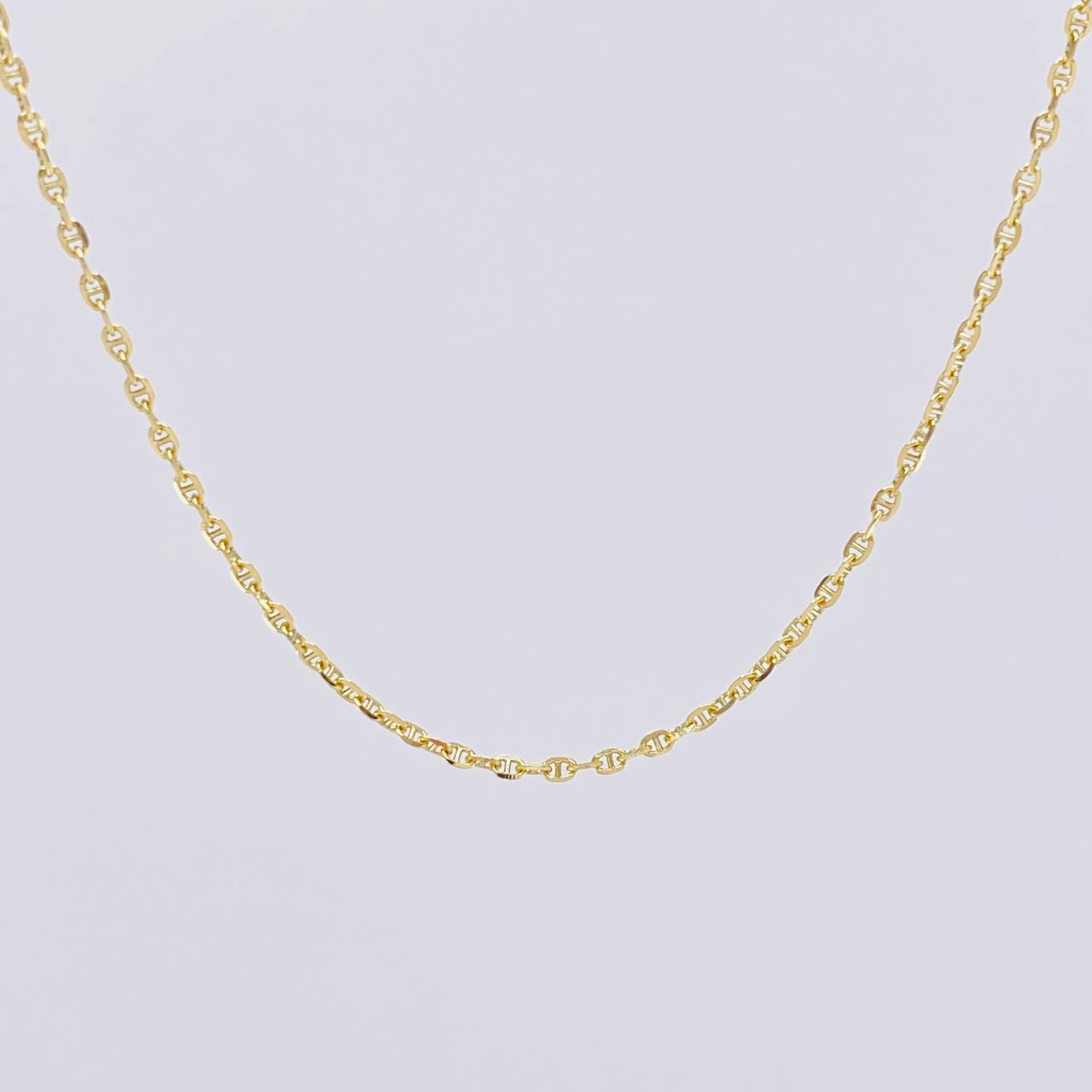 Cadena Marinera 3g / 61cm / 1.3mm Oro Amarillo 18K