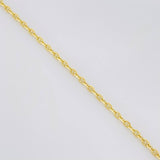 Cadena Marinera 3g / 61cm / 1.3mm Oro Amarillo 18K
