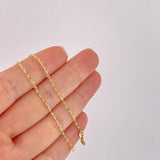 Cadena Escalera 2.64g / 50cm / 1.4mm Oro Amarillo 18K