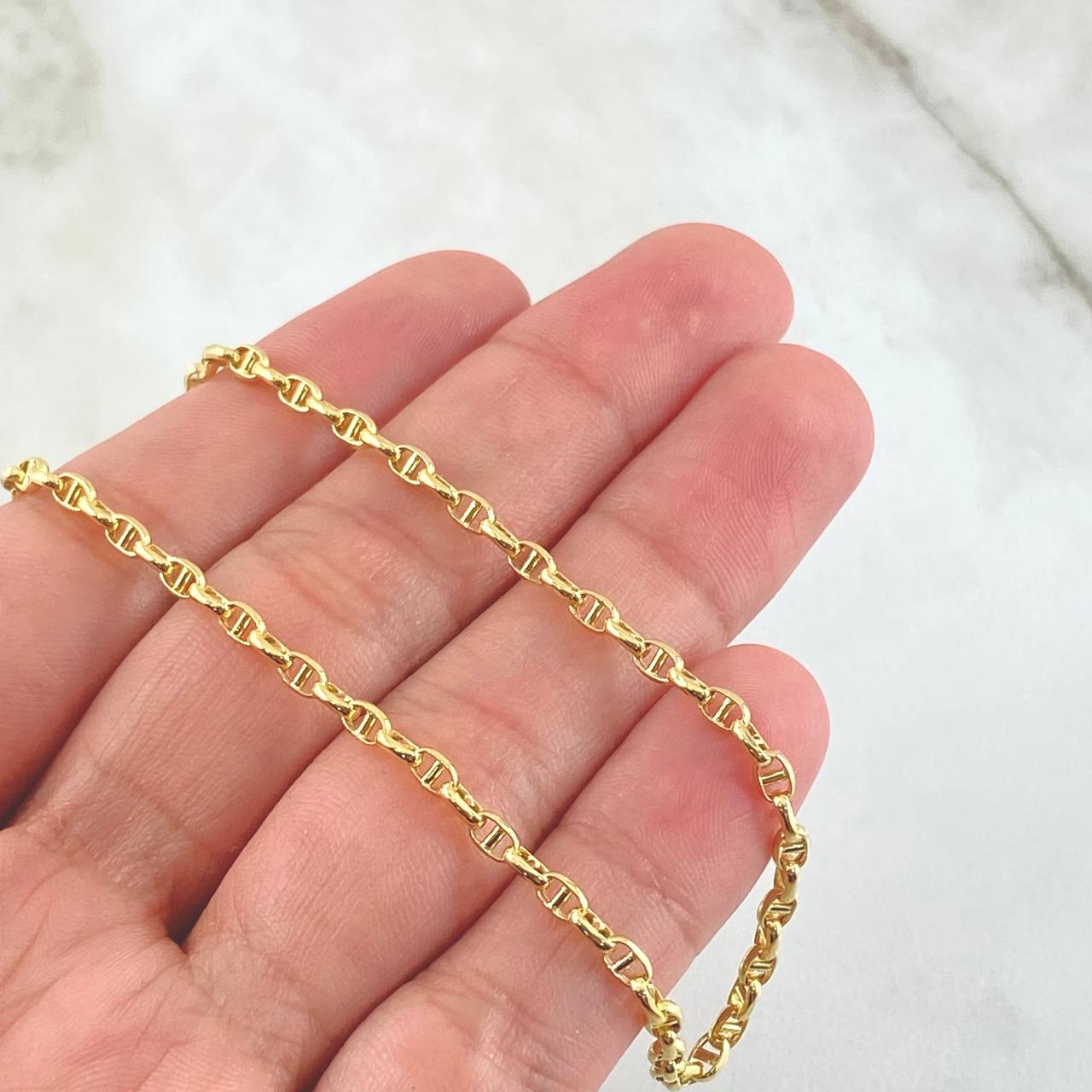 Cadena Marinera 4.9gr / 60cm / Oro Amarillo +3 18K *