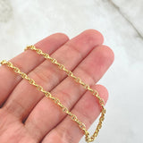 Cadena Marinera 4.9gr / 60cm / Oro Amarillo +3 18K *