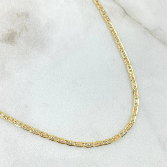 Cadena Plana 6.55gr / 60cm / Tres Oros +3 18K *