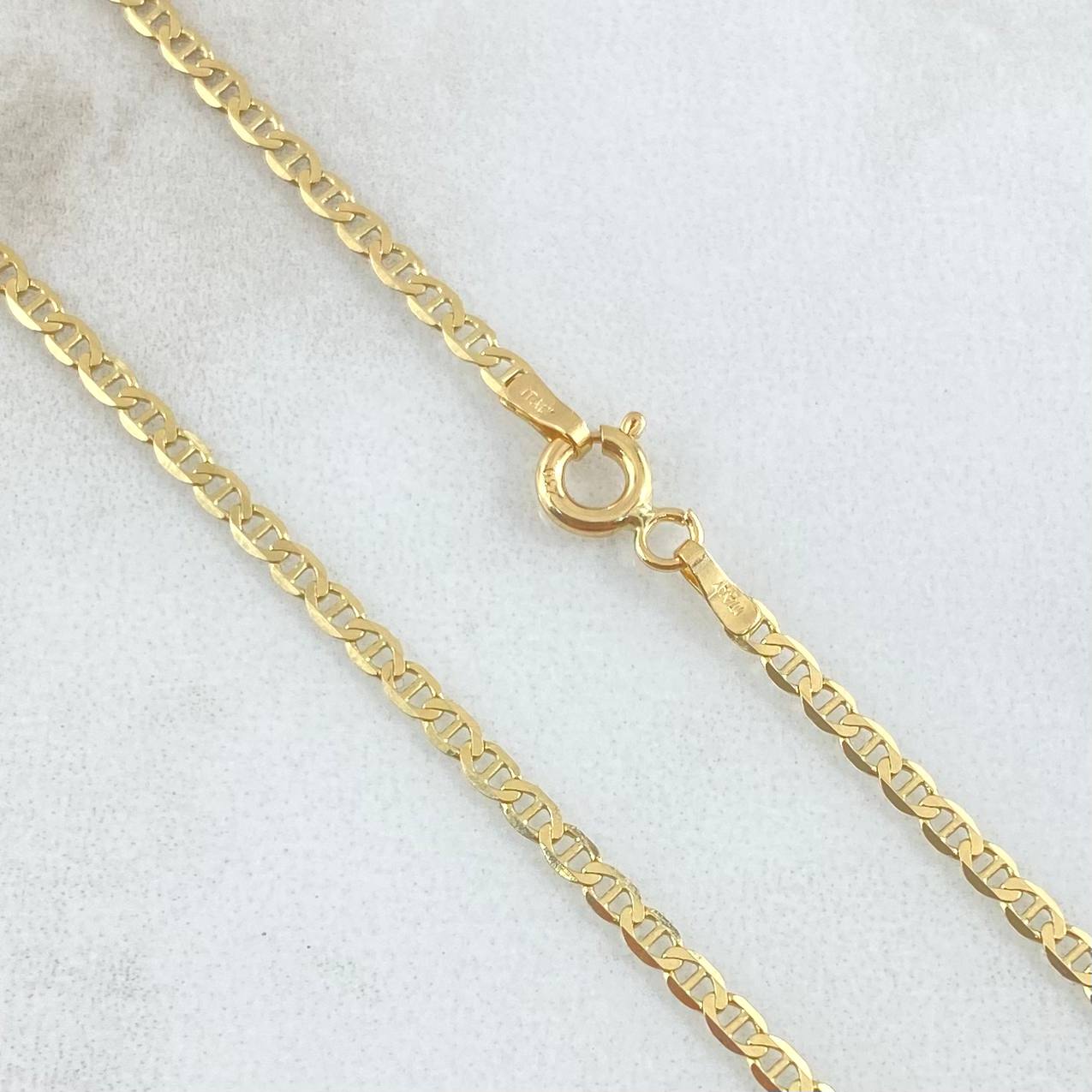 Cadena Plana 3.95gr / 60cm / Oro Amarillo +3 18K *