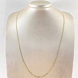 Cadena Plana 3.95gr / 60cm / Oro Amarillo +3 18K *