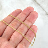 Cadena China 3.1gr / 45cm / Oro Amarillo +1 18K *