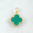 Dije Trebol Verde 1.8gr / 2.2cm / Oro Amarillo Nac.Esp. 18K