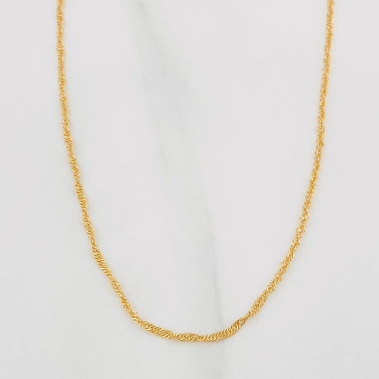 Cadena Singapur 1.45 g / 40.04 cm / 1.1 mm Oro Amarillo 18K