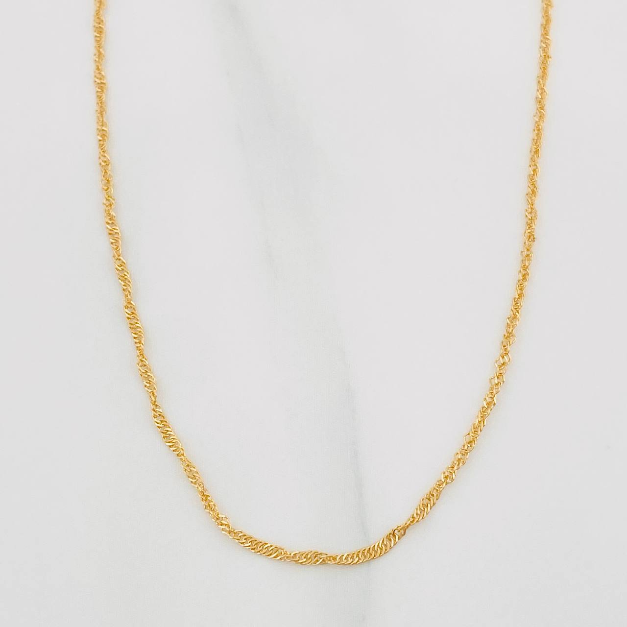 Cadena Singapur 1.45 g / 40 cm / 1.31 mm Oro Amarillo 18K
