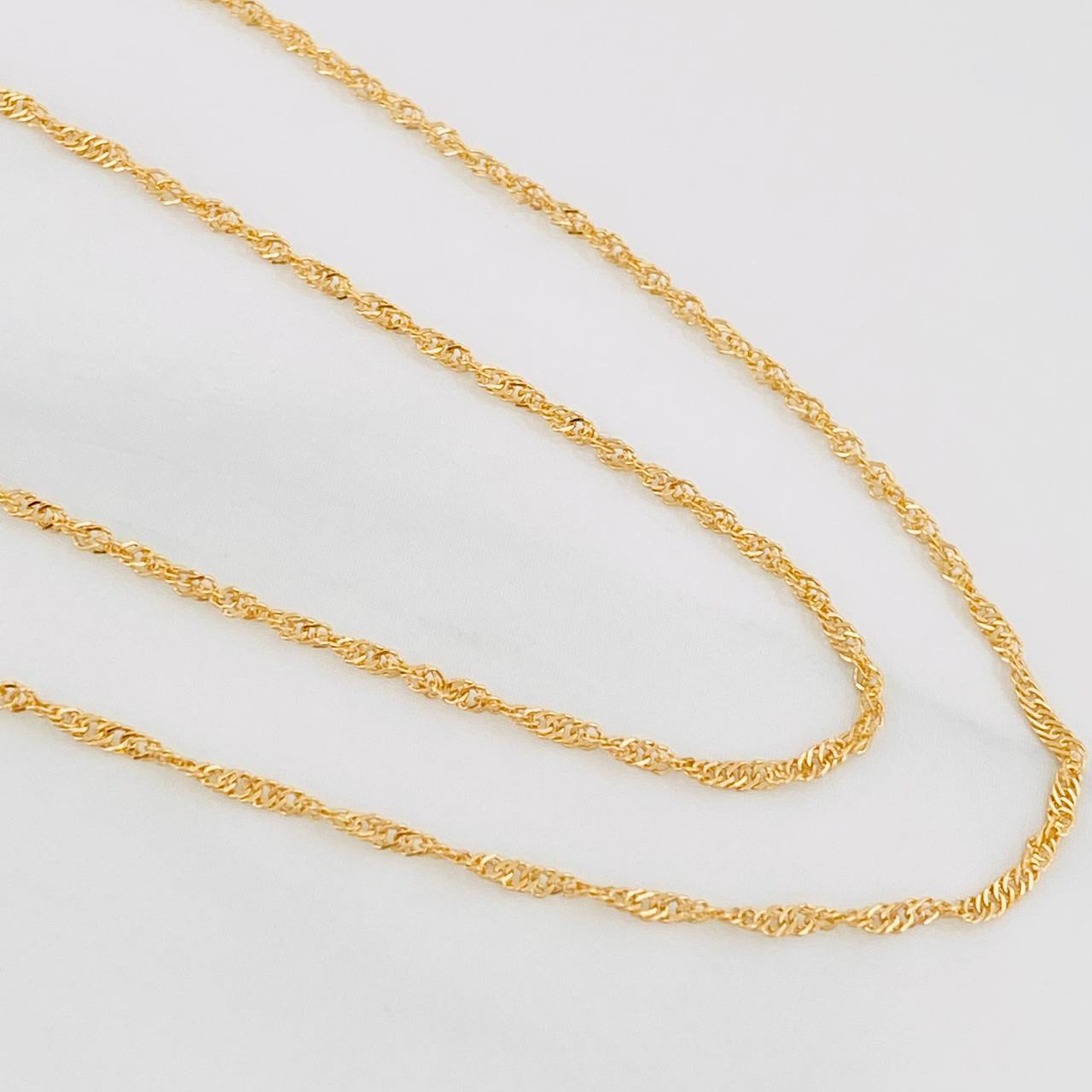 Cadena Singapur 1.45 g / 40 cm / 1.31 mm Oro Amarillo 18K