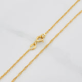 Cadena Singapur 1.45 g / 40 cm / 1.31 mm Oro Amarillo 18K
