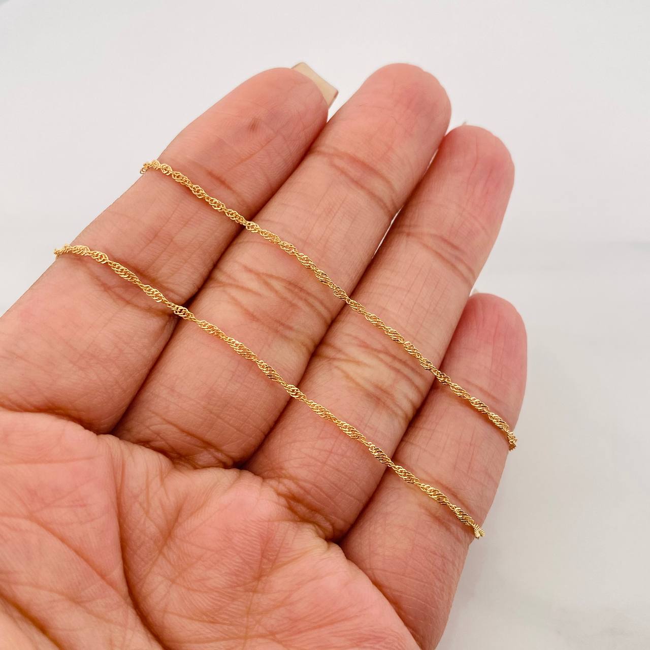 Cadena Singapur 1.45 g / 40 cm / 1.31 mm Oro Amarillo 18K