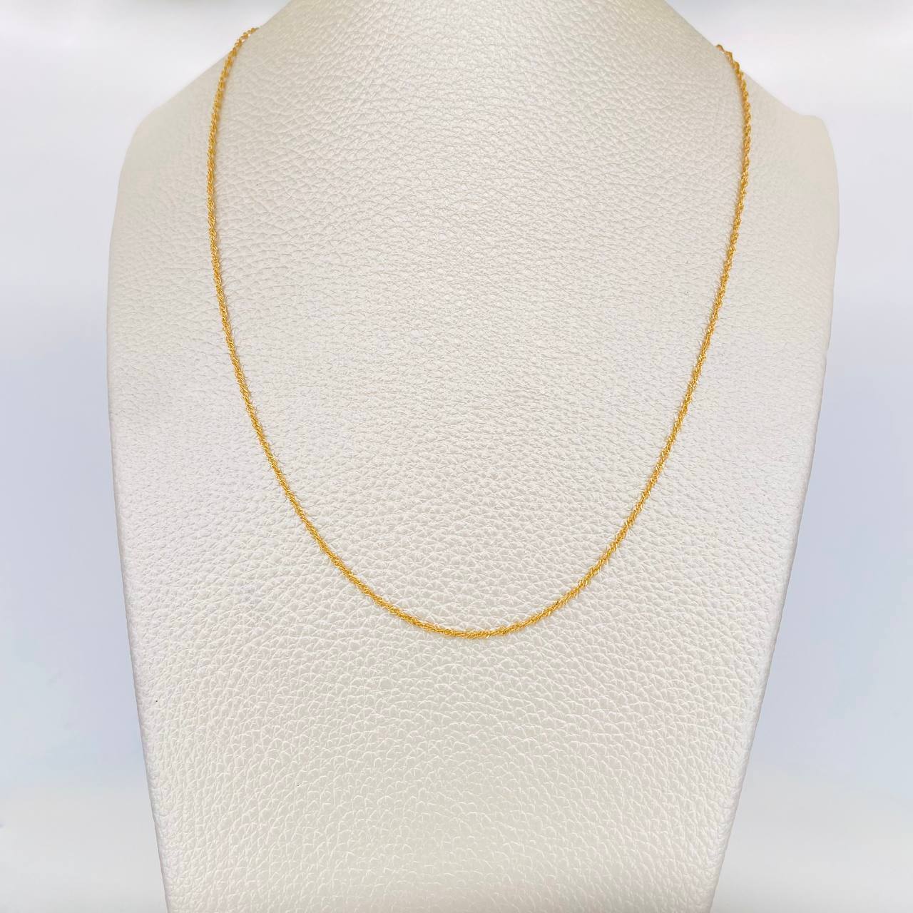 Cadena Singapur 1.45 g / 40 cm / 1.31 mm Oro Amarillo 18K