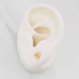 Topos Silueta Corazón 0.85 g / 5.7 mm Oro Amarillo 18K