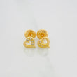 Topos Silueta Corazón 0.85 g / 5.7 mm Oro Amarillo 18K