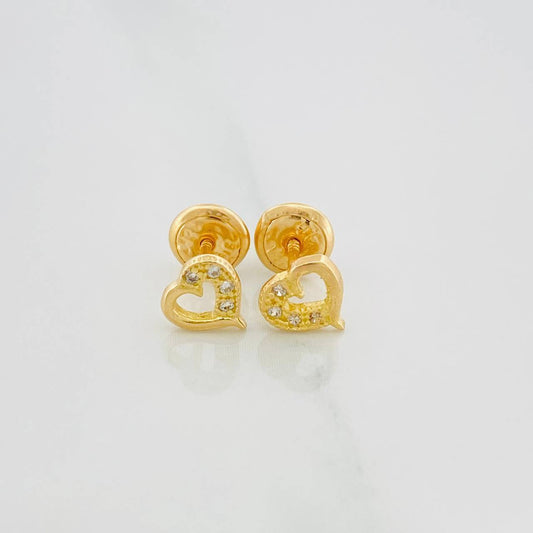 Topos Silueta Corazon 0.8 g / 4 mm Oro Amarillo 18K
