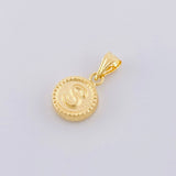 Dije Mate Letra S Bordeado 0.4g / 1.5cm Oro Amarillo 18K
