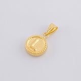 Dije Mate Letra L Bordeado 0.4g / 1.5cm Oro Amarillo 18K