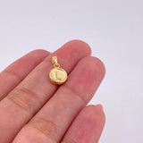 Dije Mate Letra L Bordeado 0.4g / 1.5cm Oro Amarillo 18K