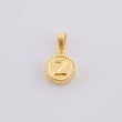 Dije Mate Letra Z Bordeado 0.45g / 1.5cm Oro Amarillo 18K
