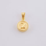 Dije Mate Letra Z Bordeado 0.45g / 1.5cm Oro Amarillo 18K