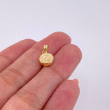 Dije Mate Letra Z Bordeado 0.45g / 1.5cm Oro Amarillo 18K