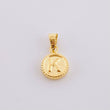 Dije Mate Letra K Bordeado 0.4g / 1.5cm Oro Amarillo 18K