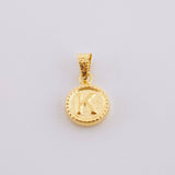Dije Mate Letra K Bordeado 0.4g / 1.5cm Oro Amarillo 18K