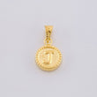Dije Mate Letra J Bordeado 0.4g / 1.5cm Oro Amarillo 18K