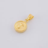 Dije Mate Letra J Bordeado 0.4g / 1.5cm Oro Amarillo 18K